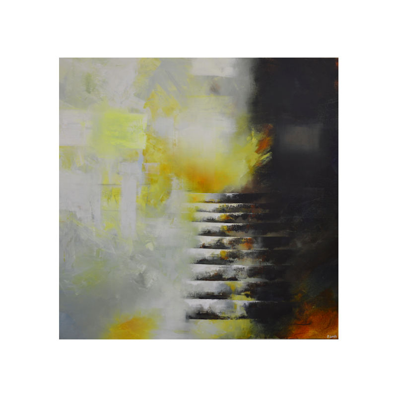 Peinture The only way is up par Lundh Jonas | Tableau Figuratif Marine Acrylique