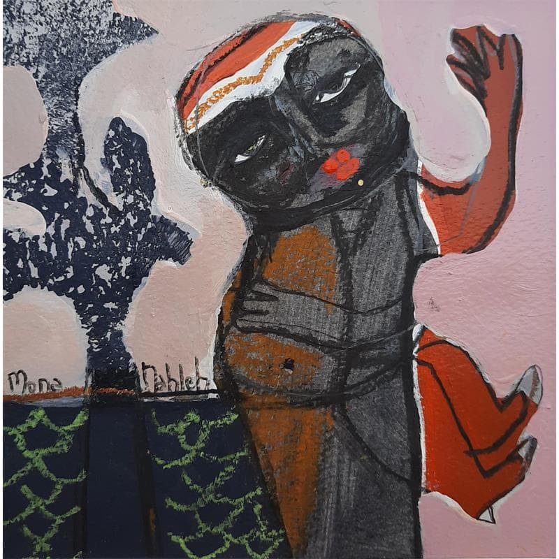 Peinture No Title 7 par Nahleh Mona | Tableau Figuratif Portraits Acrylique