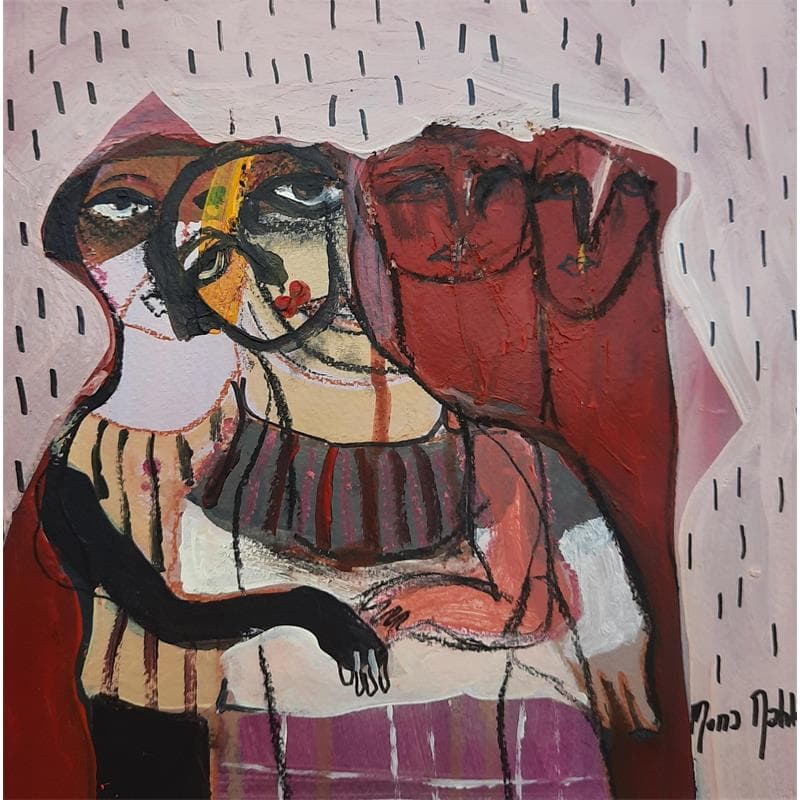 Peinture No Title 4 par Nahleh Mona | Tableau Figuratif Portraits Acrylique