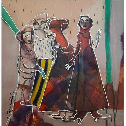 Peinture No Title 8 par Nahleh Mona | Tableau Figuratif Acrylique Portraits