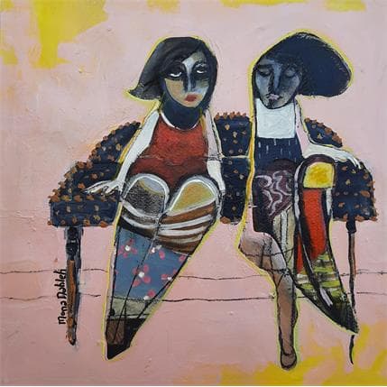 Peinture No Title 7 par Nahleh Mona | Tableau Figuratif Acrylique Portraits