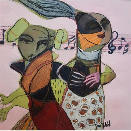 Peinture No Title 6 par Nahleh Mona | Tableau Figuratif Acrylique Portraits