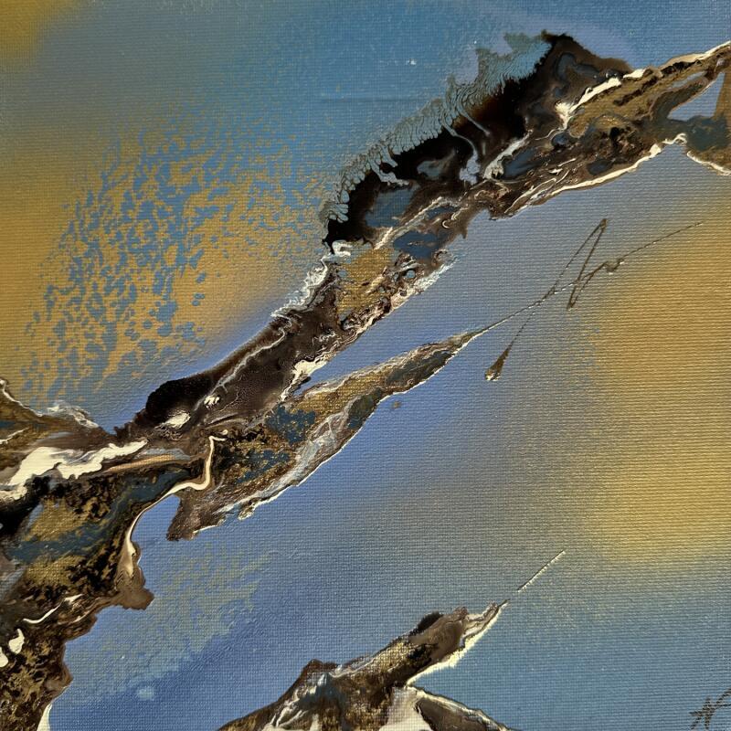 Peinture C738 par Naen | Tableau Abstrait Minimaliste Acrylique