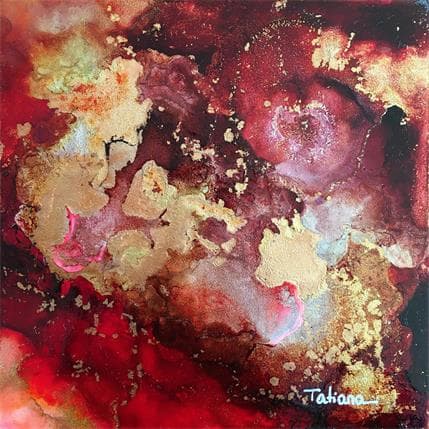 Painting La rencontre du soleil by Stephan Tatiana | Painting Figurative Minimalist