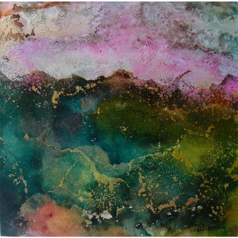 Peinture L'aube de votre esprit par Stephan Tatiana | Tableau Figuratif Minimaliste