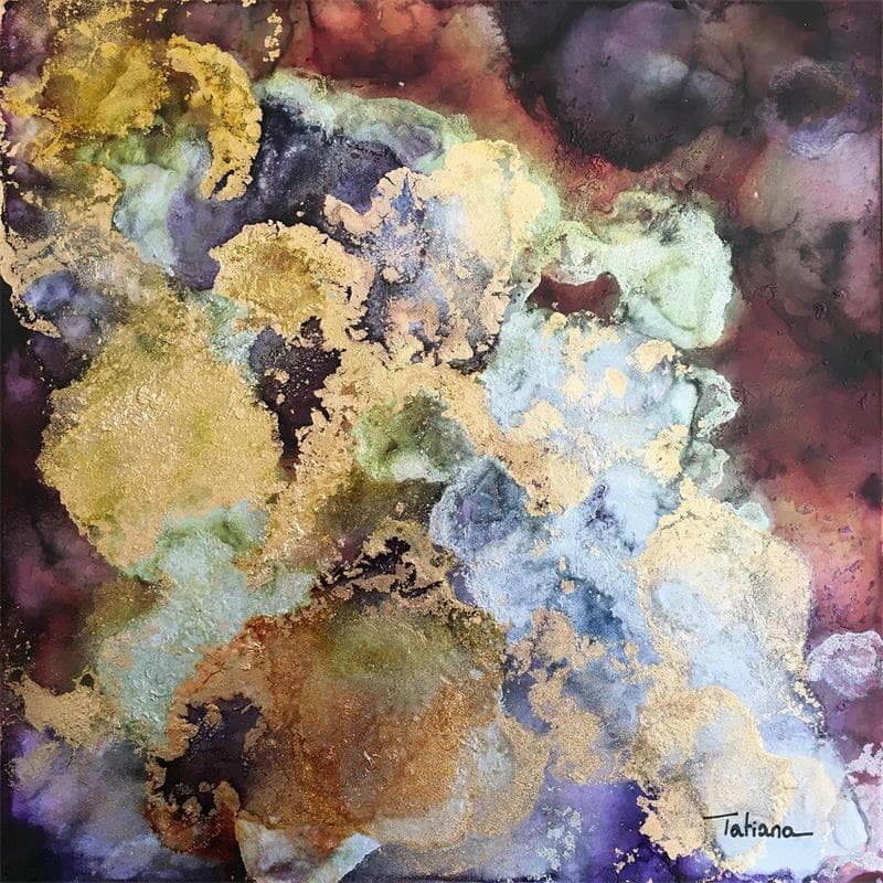 Painting Les trésors de vos infinies profondeurs by Stephan Tatiana | Painting Figurative Minimalist