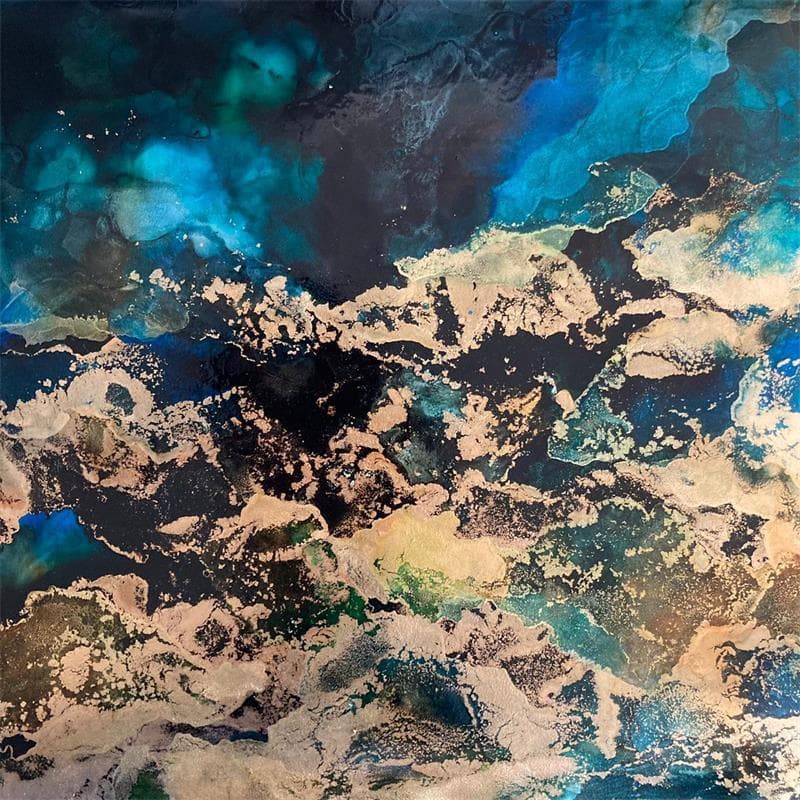 Peinture Les profondeurs de vos espoirs par Stephan Tatiana | Tableau Figuratif Minimaliste