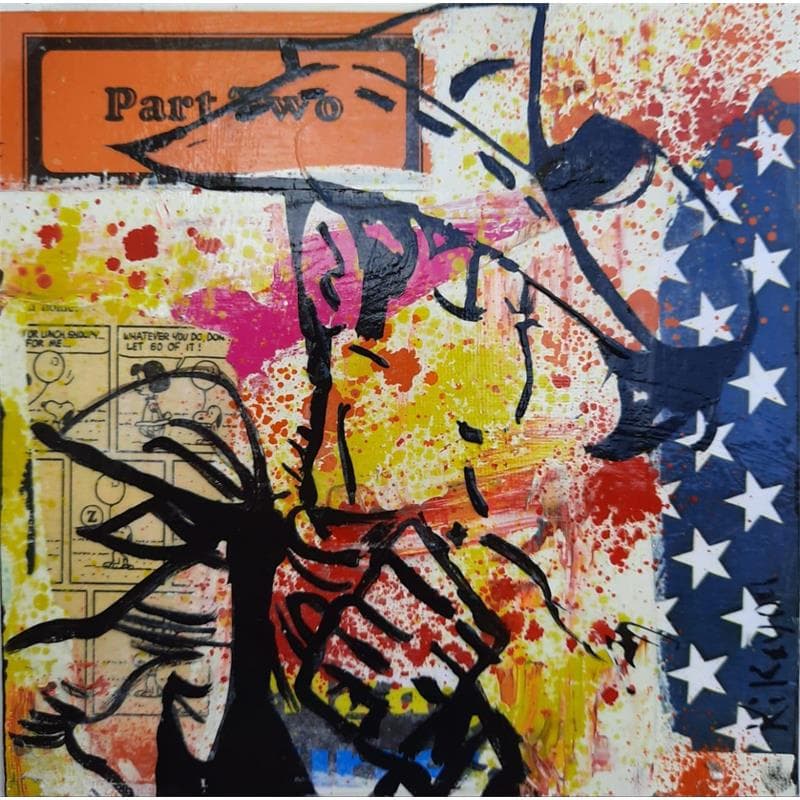 Peinture Lucky Luke par Kikayou | Tableau Pop-art Icones Pop Graffiti