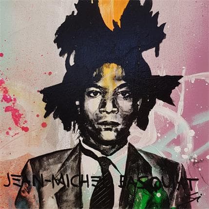 Pintura Jean-Michel Basquiat por Mestres Sergi | Pintura Pop art Graffiti Iconos pop