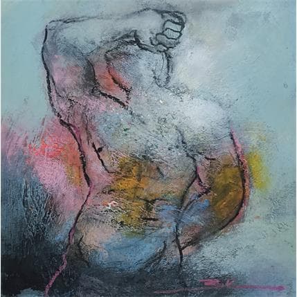 Painting Monsieur Horse by Kerbastard Béatrice | Painting Figurative Acrylic Nude