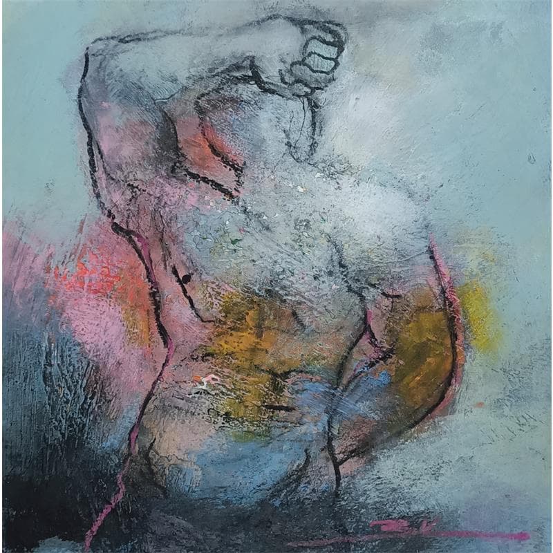 Peinture Monsieur Horse par Kerbastard Béatrice | Tableau Figuratif Nu Acrylique