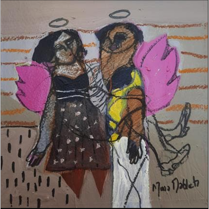 Peinture No Title par Nahleh Mona | Tableau Figuratif Acrylique Portraits