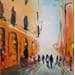 Painting Le passage by Raffin Christian | Painting Figurative Life style Oil Acrylic