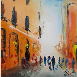 Painting Le passage by Raffin Christian | Painting Figurative Acrylic, Oil Life style