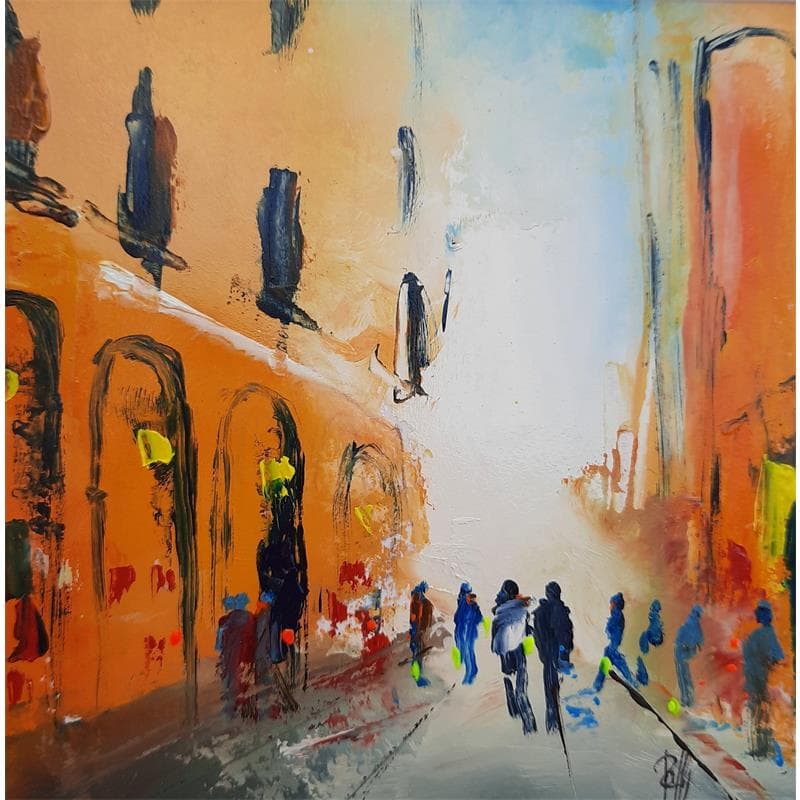 Painting Le passage by Raffin Christian | Painting Figurative Life style Oil Acrylic