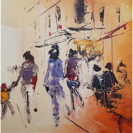 Painting Shoping by Raffin Christian | Painting Figurative Acrylic, Oil Life style