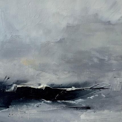 Peinture Ne pas se retourner par Dumontier Nathalie | Tableau Abstrait Huile minimaliste