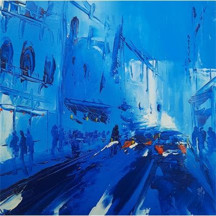 Painting Vers 22 heures by Raffin Christian | Painting Figurative Acrylic, Oil Life style