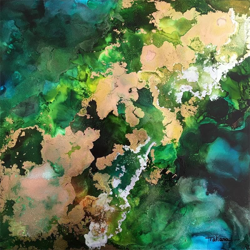 Peinture Les senteurs de la terre par Stephan Tatiana | Tableau Figuratif Minimaliste