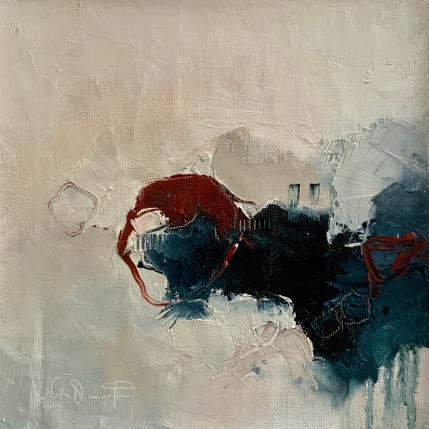 Peinture Si loin de toi par Dumontier Nathalie | Tableau Abstrait Huile minimaliste
