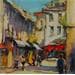 Painting Shopping in Paris by Joro | Painting Figurative Urban Oil