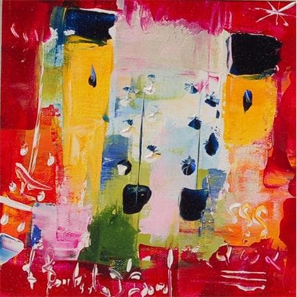 Peinture Voyage au pays du soleil levant par Bastide d´Izard Armelle | Tableau Abstrait Acrylique