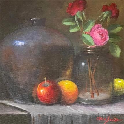 Painting começando o dia by Chico Souza | Painting Figurative Oil Still-life