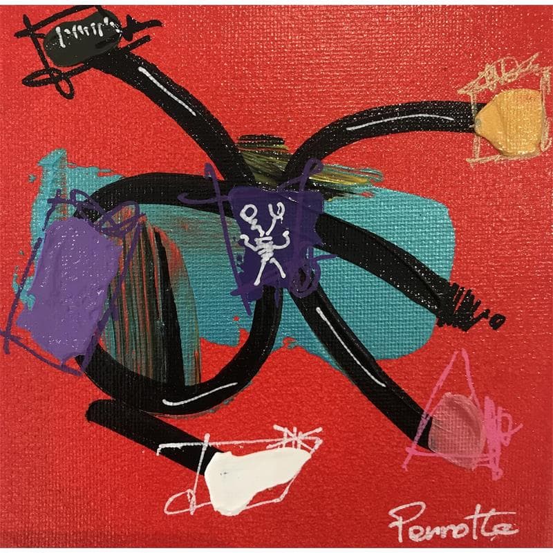 Painting Zoom by Perrotte | Painting Abstract Minimalist Acrylic