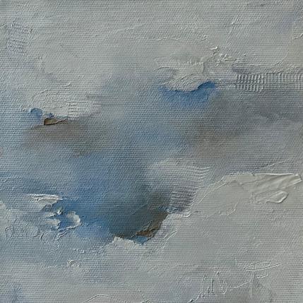 Painting la tête dans les nuages by Dumontier Nathalie | Painting Abstract Oil Minimalist