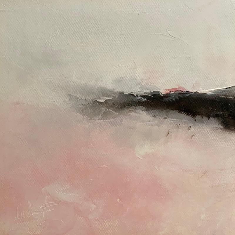 Peinture chaleur de l'instant par Dumontier Nathalie | Tableau Abstrait Minimaliste Huile