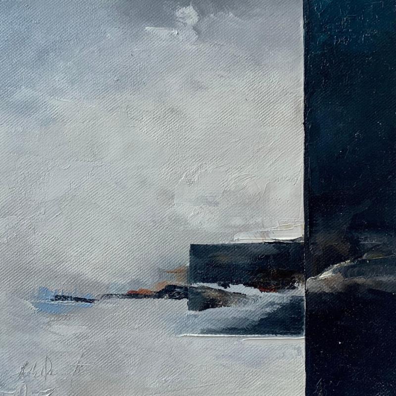 Painting tandis que j'allais et venais by Dumontier Nathalie | Painting Abstract Minimalist Oil