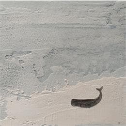 Peinture Twelve notes par Roma Gaia | Tableau Figuratif Animaux, Marine, Minimaliste