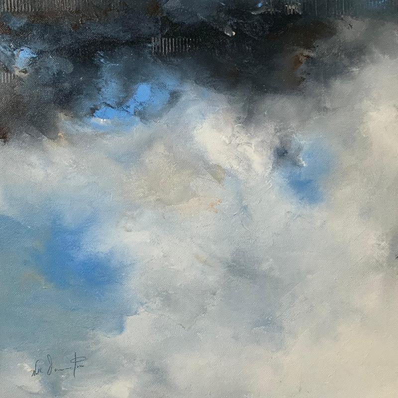 Painting coup de tonnerre by Dumontier Nathalie | Painting Abstract Minimalist Oil