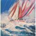 Gemälde Voile von Ortis-Bommarito Nicole | Gemälde Figurativ Marine Acryl