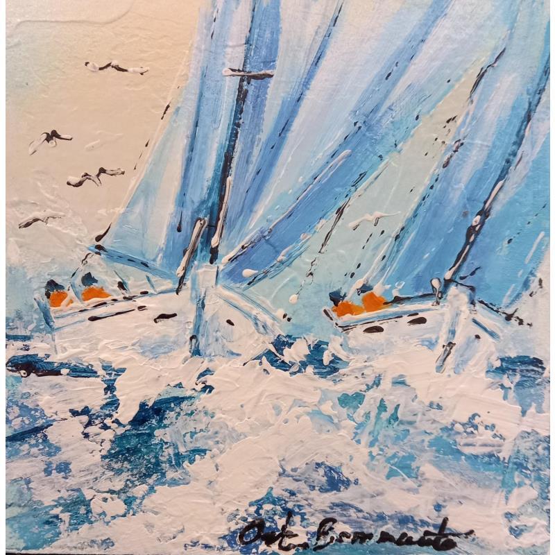 Painting Les smalls by Ortis-Bommarito Nicole | Painting Figurative Marine Acrylic