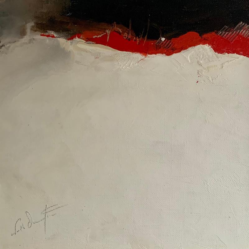 Painting J'avais si froid by Dumontier Nathalie | Painting Abstract Minimalist Oil