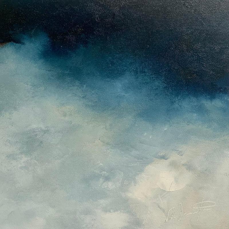 Peinture des larmes dans les yeux par Dumontier Nathalie | Tableau Abstrait Minimaliste Huile