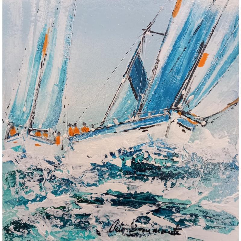 Peinture Belle journée par Ortis-Bommarito Nicole | Tableau Figuratif Marine Acrylique