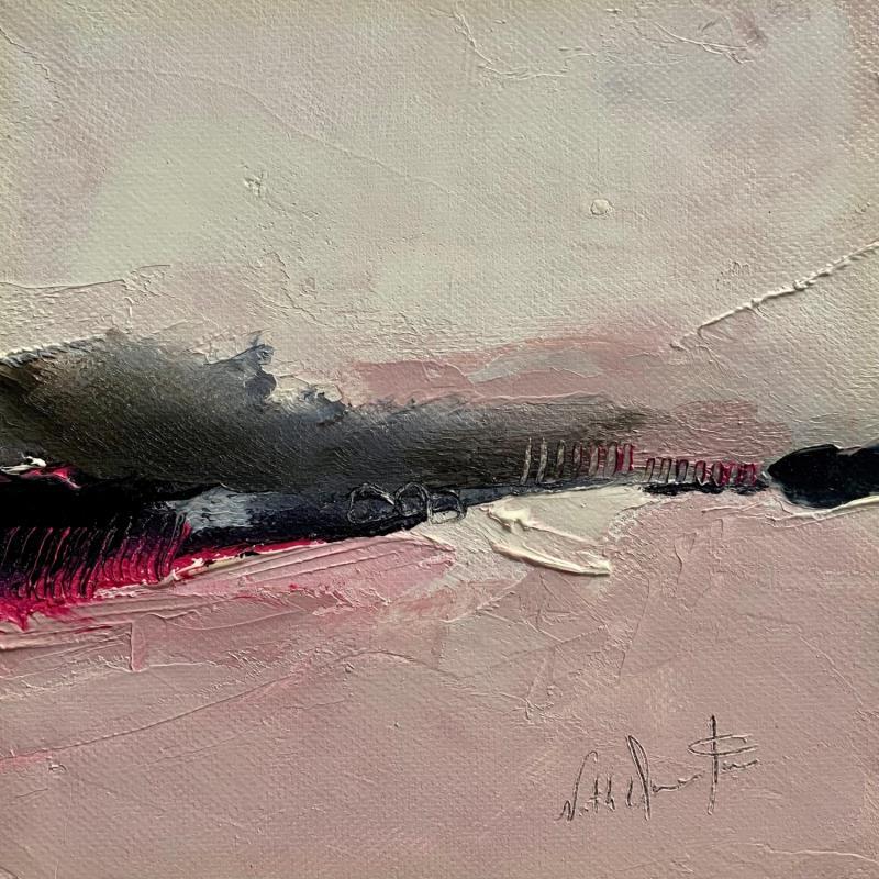 Painting la belle vie vous attend by Dumontier Nathalie | Painting Abstract Minimalist Oil