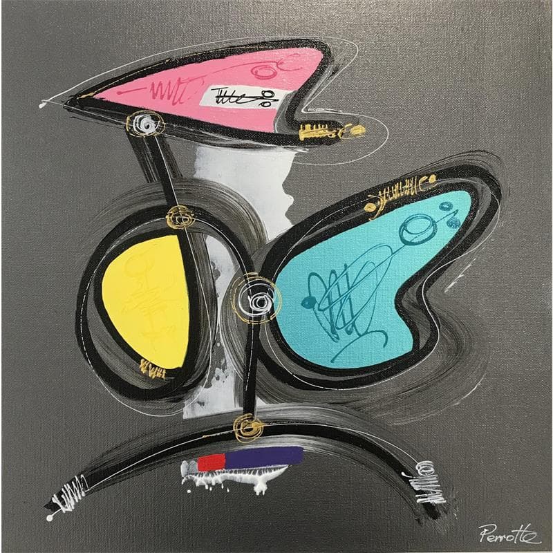 Painting Onix by Perrotte | Painting Abstract Minimalist Acrylic