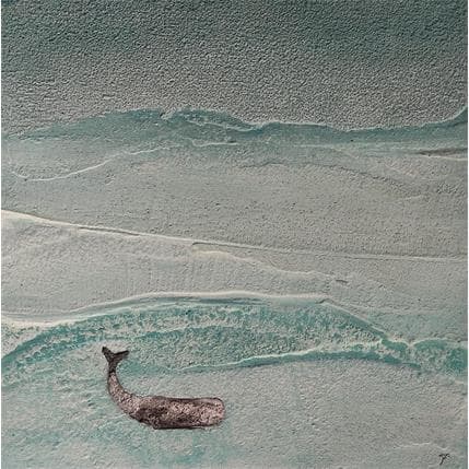 Painting Vita smeralda by Roma Gaia | Painting Figurative Animals, Landscapes, Marine, Minimalist