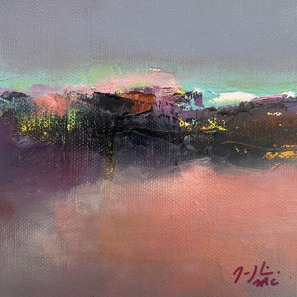 Painting SWEET PICCOLO P95 by Mercier Maryline | Painting Abstract Oil Minimalist