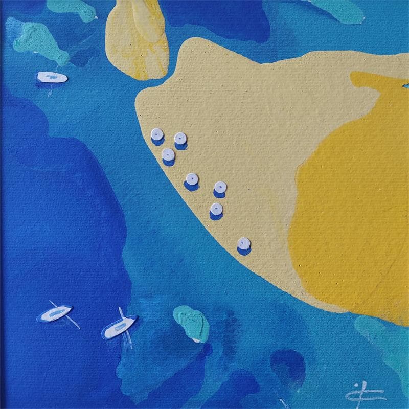 Peinture BEACH par Gozdz Joanna | Tableau Abstrait Minimaliste Acrylique