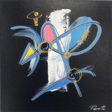 Peinture Xixo par Perrotte | Tableau Abstrait Acrylique Minimaliste