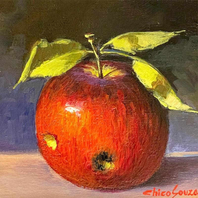 Painting comida para os pãssaros by Chico Souza | Painting Figurative Still-life Oil