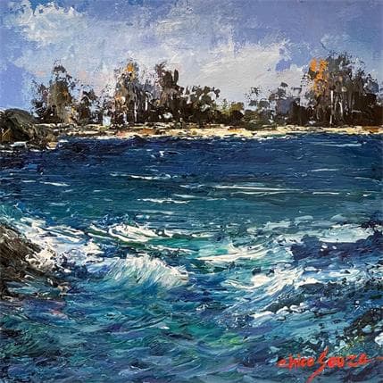 Painting ondeas aguas se encontram by Chico Souza | Painting Figurative Oil Still-life