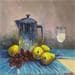 Painting café da manhã by Chico Souza | Painting Figurative Still-life Oil