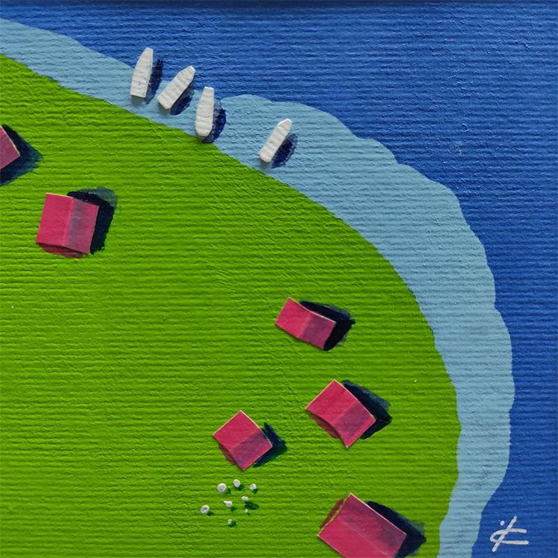 Painting PLACE ON EARTH by Gozdz Joanna | Painting Abstract Minimalist Acrylic