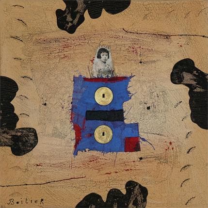 Peinture 25-113 par Boitier Thierry | Tableau Abstrait Acrylique Portraits