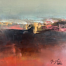 Peinture SWEET PICCOLO CS.17.20 par Mercier Maryline | Tableau Abstrait Huile Minimaliste